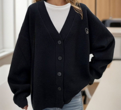 Women's V-Neck Knit Cardigan