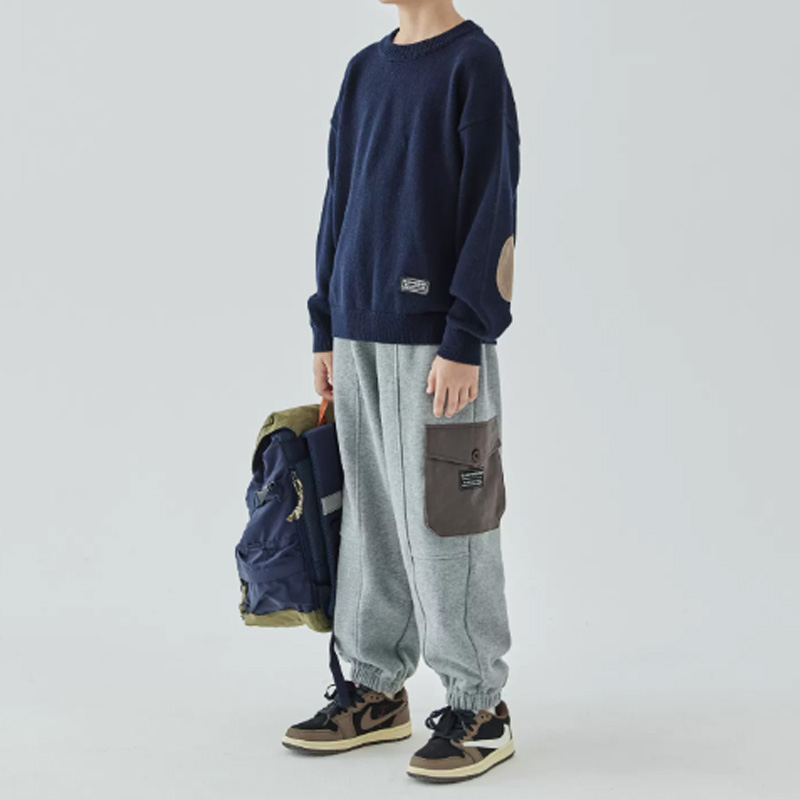 Kids' Solid Color Knitted Sweater.jpg