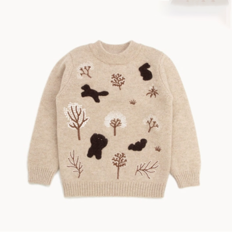 Bộ áo len dệt kim Giáng sinh cho trẻ em