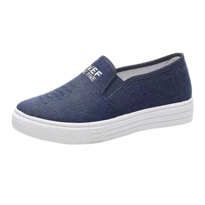 デニムローファーメンズとレディースカジュアルシューズカジュアルキャンバスシューズ