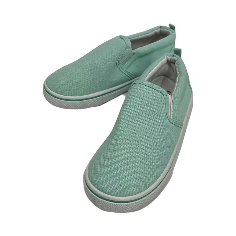 ブルー キャンバス シューズ