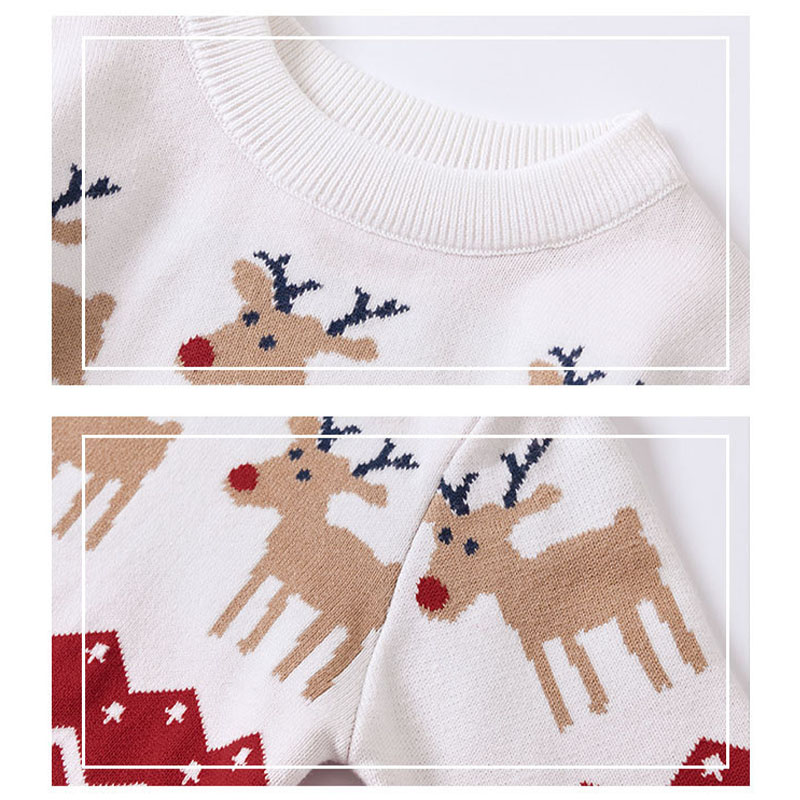 Bộ áo len dệt kim trẻ em Quần áo trẻ em Giáng sinh Áo len trẻ em.jpg