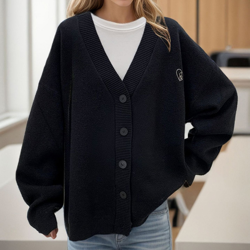 レディース Vネック ニットカーディガン