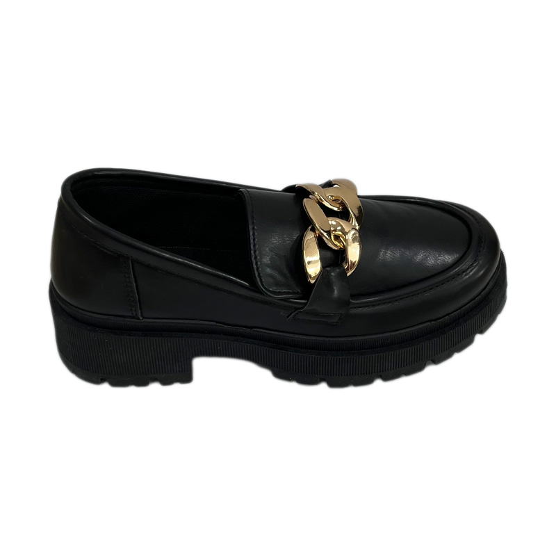 Giày loafer nữ màu đen