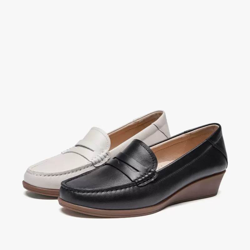 春夏 婦人靴 フラット ローファー 通勤 婦人靴