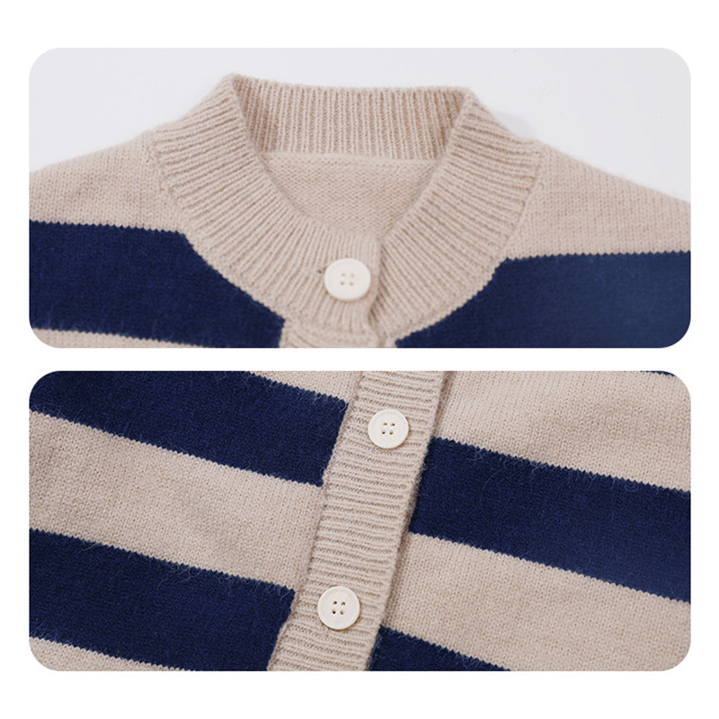 Áo khoác cardigan dệt kim cho trẻ em mùa thu đông