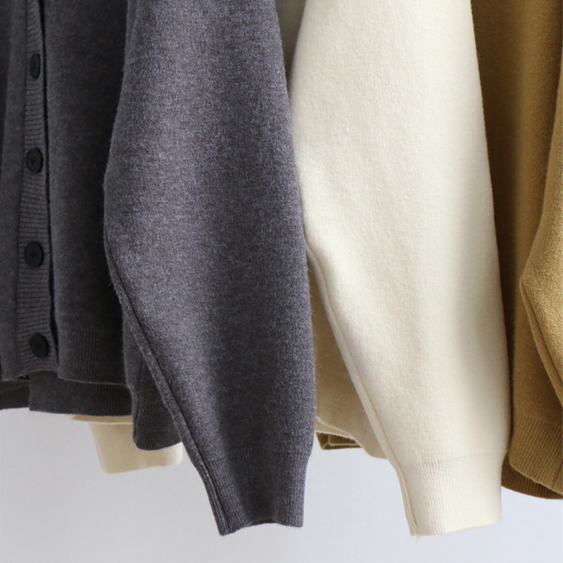 レディース V ネック ニット カーディガン.jpg