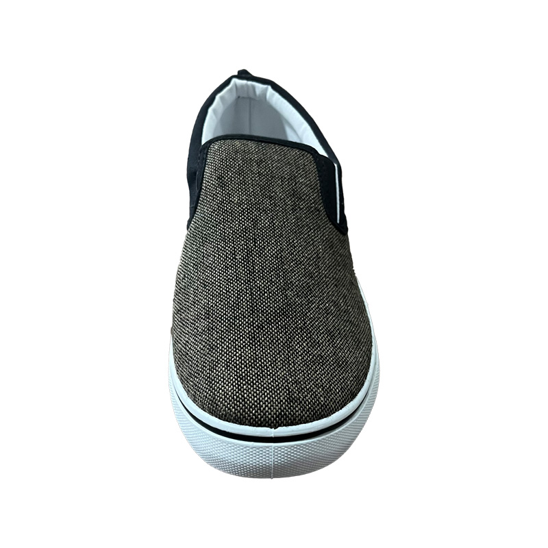 Men Slip On Canvas Shoes In Brown Color.jpg