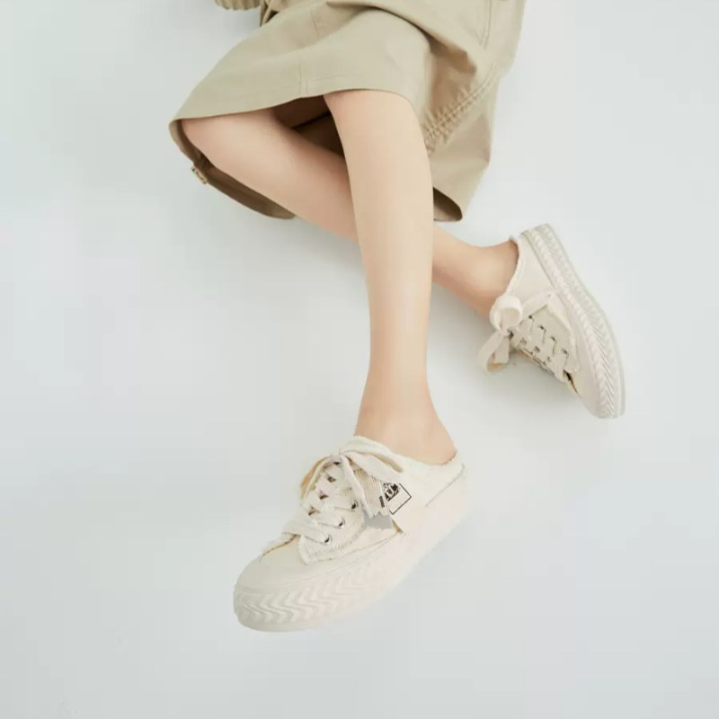 ラップアラウンドスリッパ スリッパ アウターウェア レディース キャンバスシューズ カジュアルスリッパ