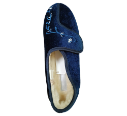 Жіноче домашнє зимове бавовняне взуття з вишивкою