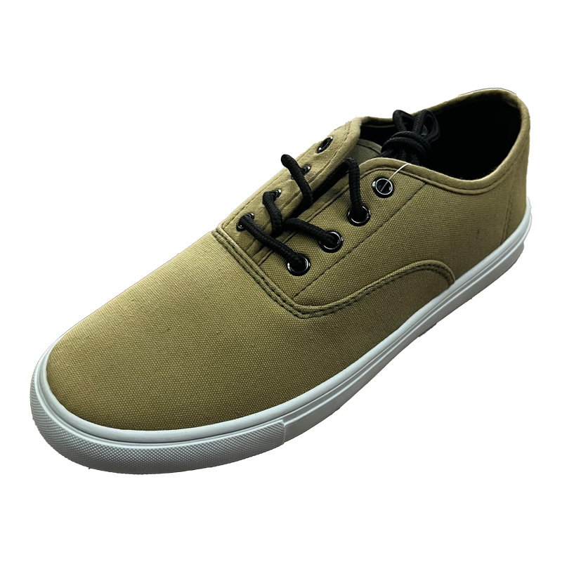 イエローイッシュブラウンのメンズキャンバスシューズ.jpg Men Canvas Shoes In Yellowish-brown.jpg