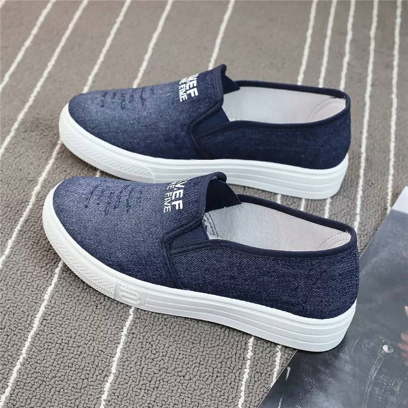 デニムローファーメンズとレディースカジュアルシューズカジュアルキャンバスシューズ