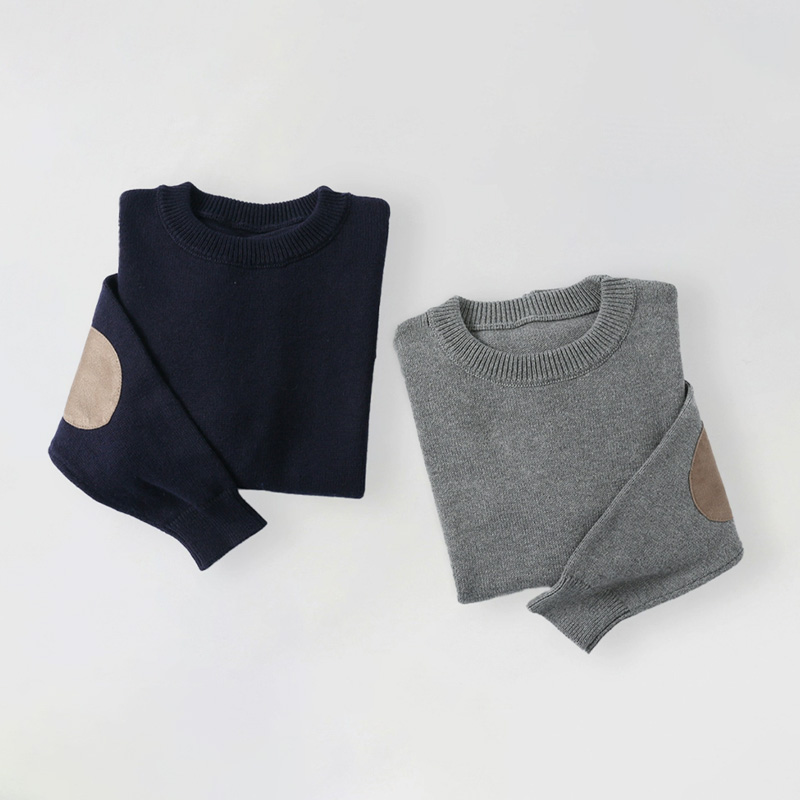 Kids' Solid Color Knitted Sweater.jpg