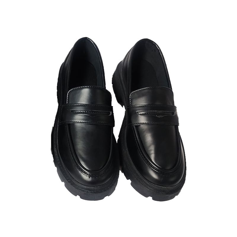 レディースチャンキーローファーシューズ