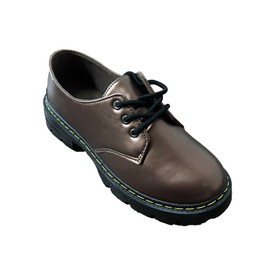 レディース ブラウン レザー ローファー