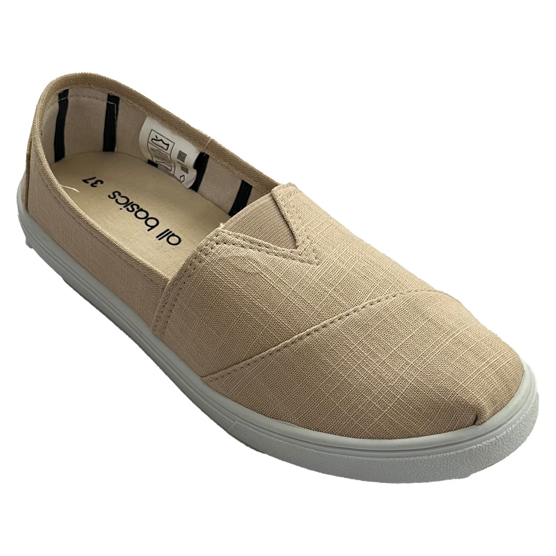 Giày vải nữ trơn màu trơn.jpg Women Slip On Canvas Shoes In Solid Color.jpg