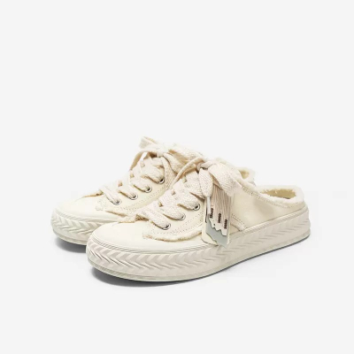 ラップアラウンドスリッパ スリッパ アウターウェア レディース キャンバスシューズ カジュアルスリッパ