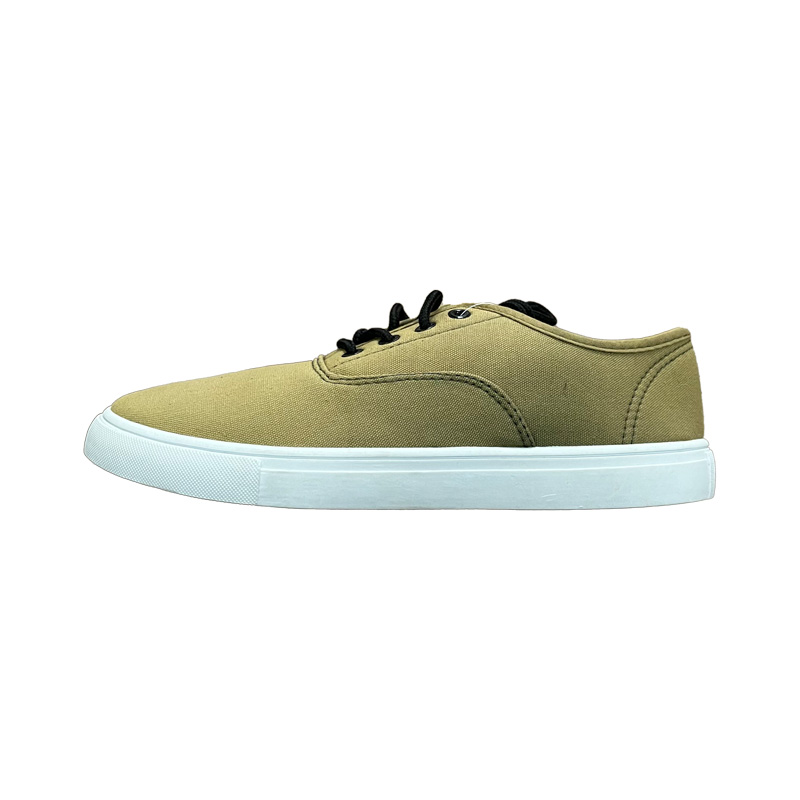 イエローイッシュブラウンのメンズキャンバスシューズ.jpg Men Canvas Shoes In Yellowish-brown.jpg
