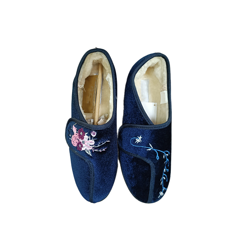Dames geborduurde indoor winter katoenen schoenen .jpg