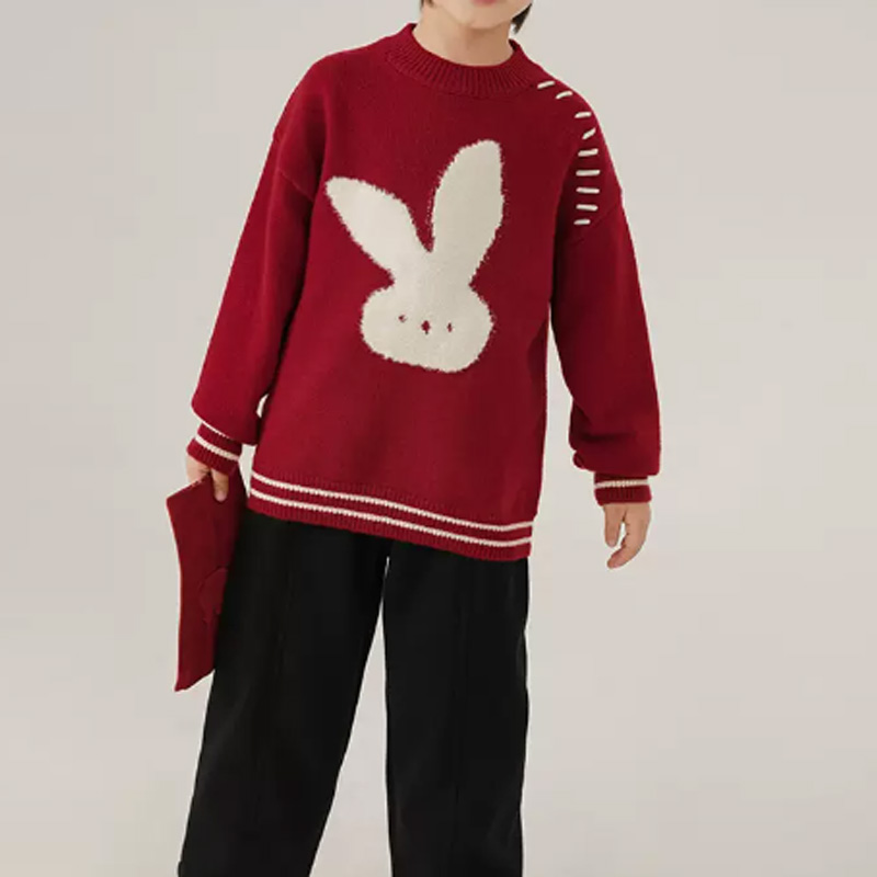 Bộ áo len dệt kim Giáng sinh cho trẻ em