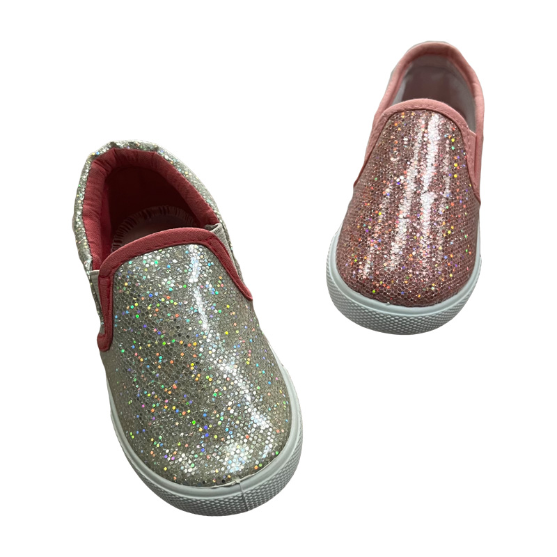 Kids PU Leather Slip-On Shoes In Red And Green Color.jpg