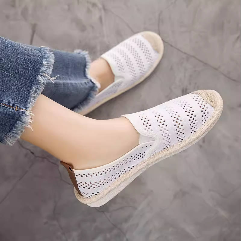 メッシュ通気性の女性の靴快適なフラットの女性の靴 メッシュ通気性の女性の靴快適なフラットの女性の靴