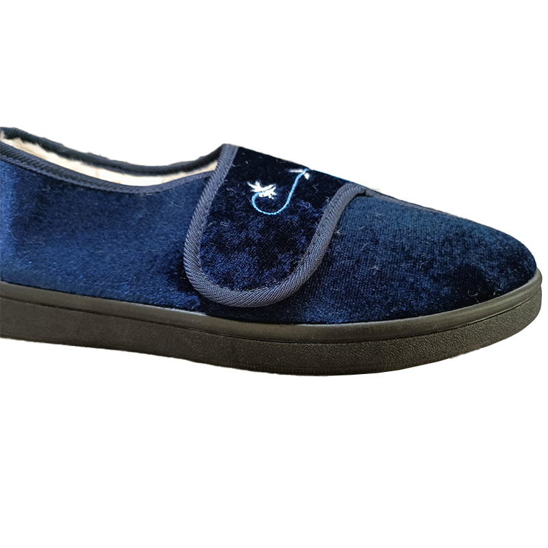 Dames geborduurde katoenen winterschoenen voor binnen