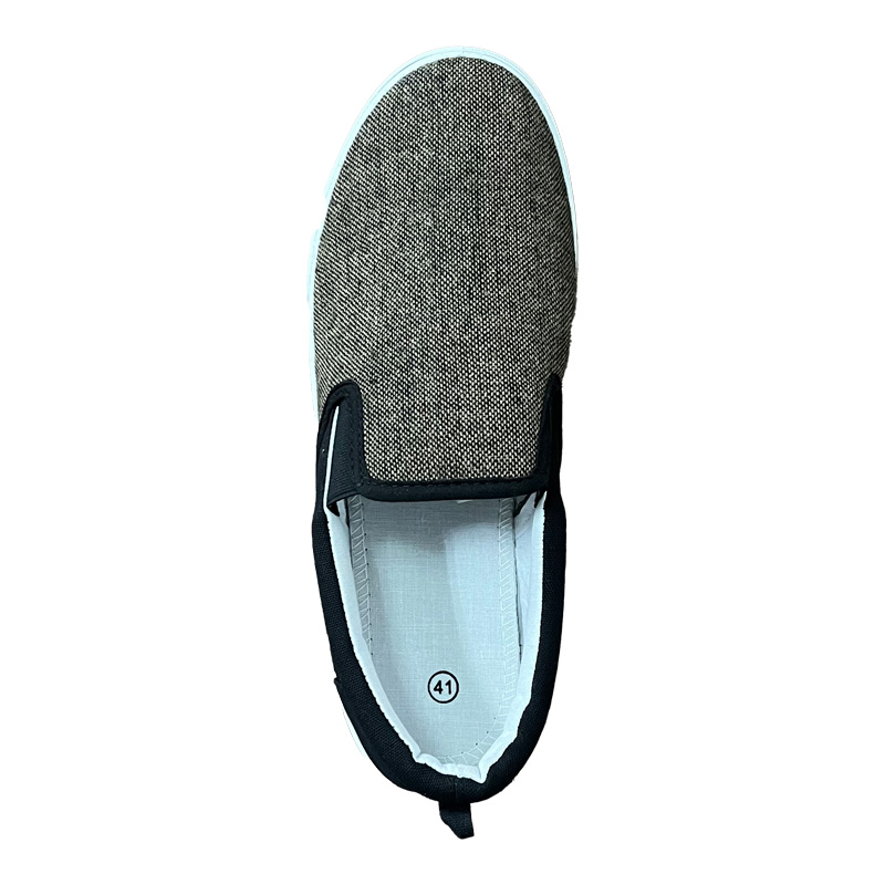 Men Slip On Canvas Shoes In Brown Color.jpg