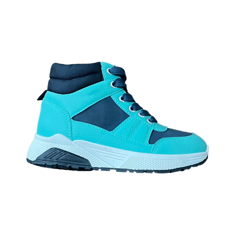 Детские зеленые высокие туфли