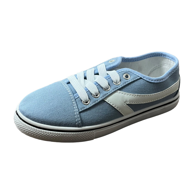 Giày vải trẻ em màu xanh.jpg Kids Blue Canvas Shoes.jpg