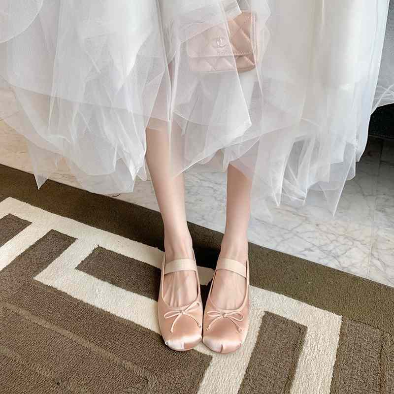 발레 여성화 플랫 슈즈 여성 캐주얼 신발 새틴 여성화 발레 여성화 플랫 슈즈 여성 캐주얼 신발 새틴 여성화