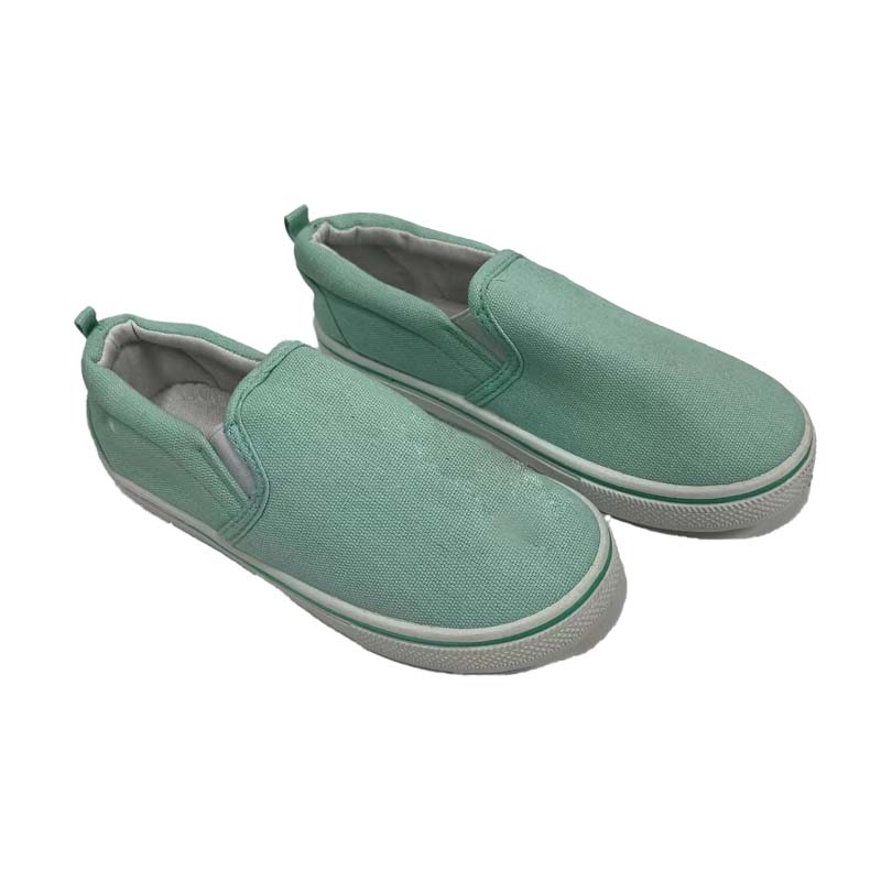 ブルー キャンバス シューズ